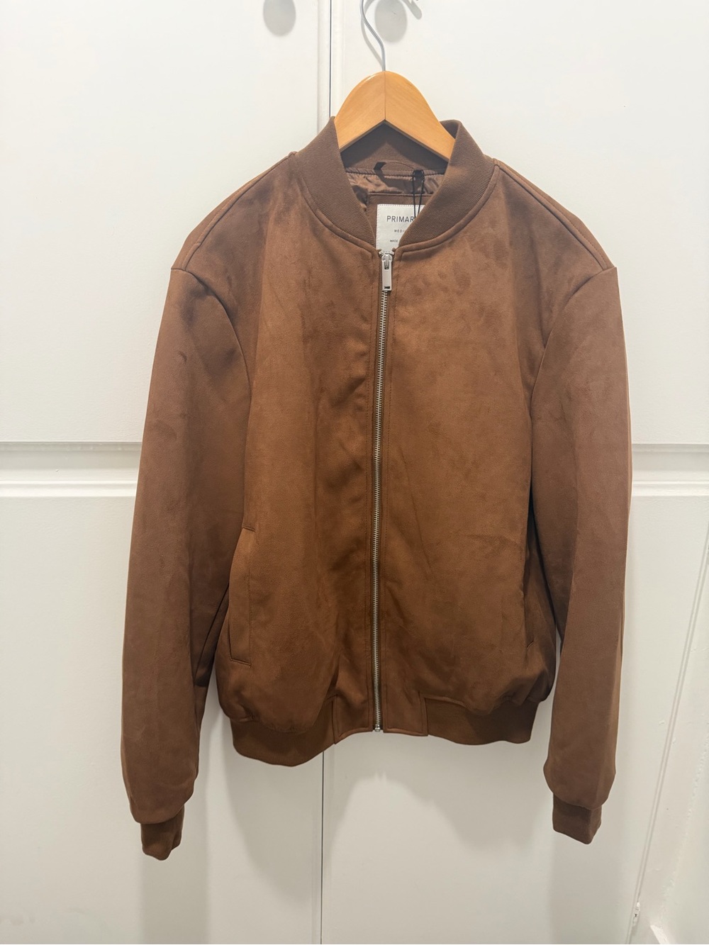 Primark Brown Suede-Effect Bomber Jacket